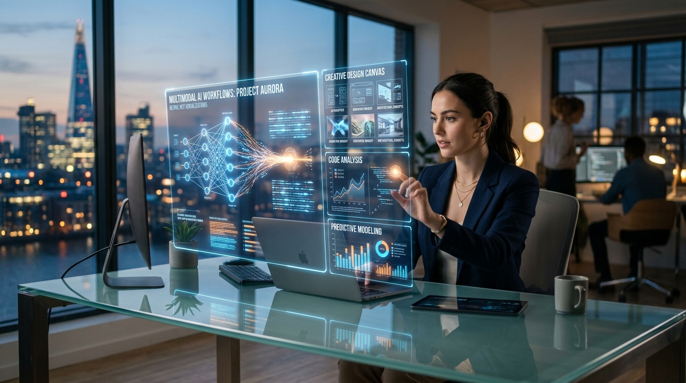 artificial intelligence workspace with multimodal AI workflows code analysis and predictive modeling osmanix