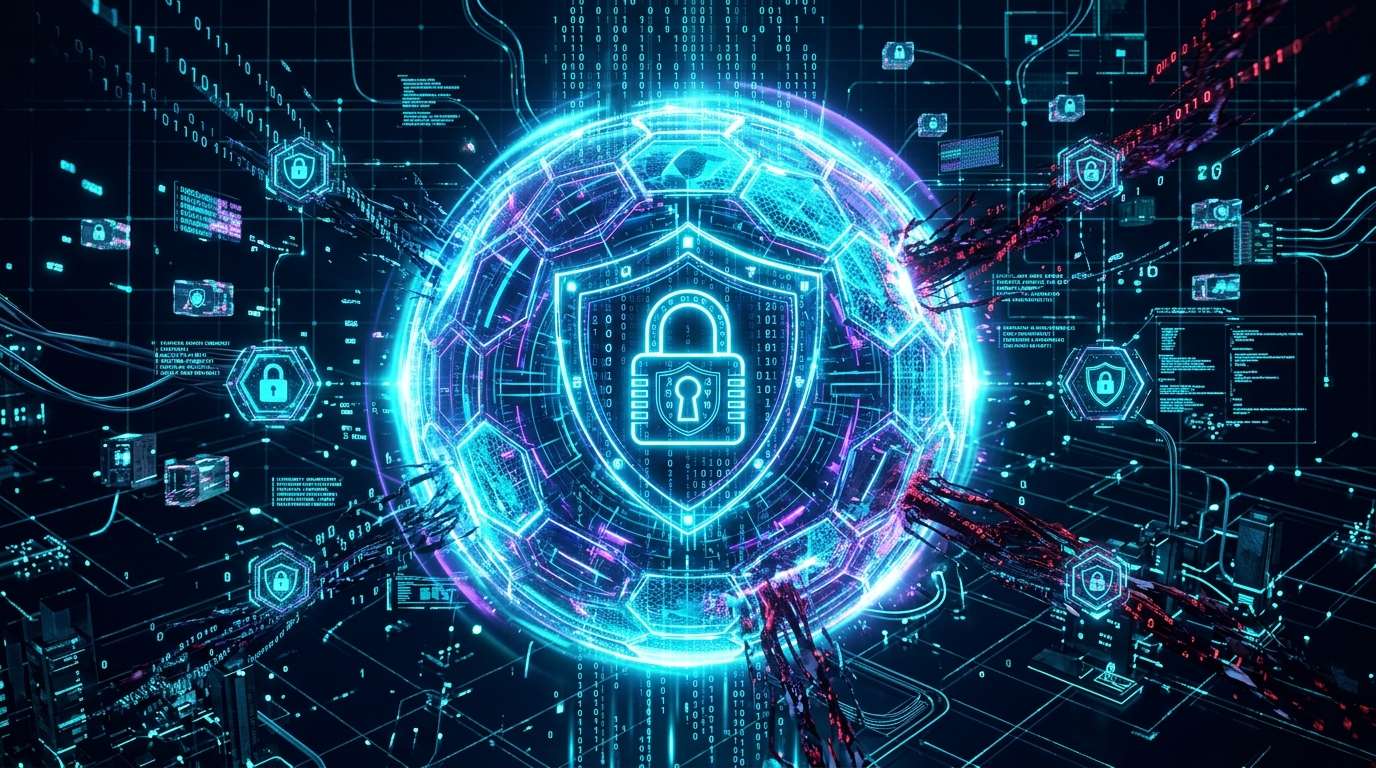 what is cybersecurity digital defense shield and encrypted firewall security