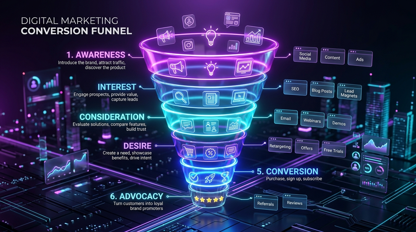 digital marketing strategy conversion funnel