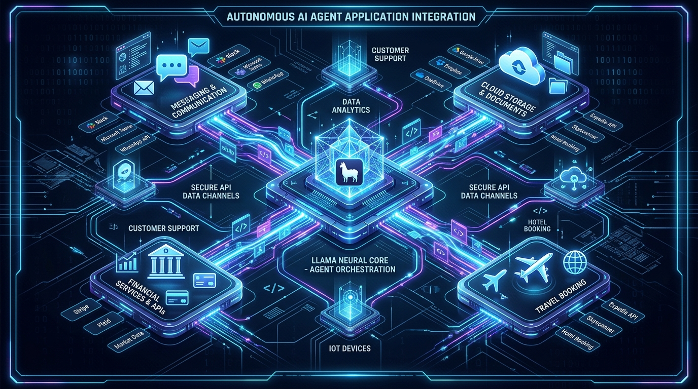 meta muse ai agent multi app workflow integration architecture diagram